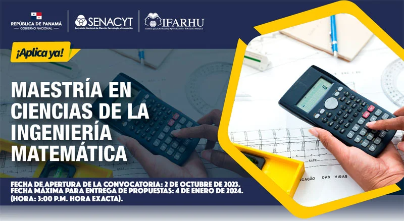 becassf's tweet photo. https://t.co/REKL5wL4XM
Becas SENACYT para Maestría en Ciencias de la Ingeniería Matemática, 2024
País de origen: PANAMÁ
País en el que podrás estudiar: PANAMÁ
Cierre Convocatoria: 04/01/2024
#BSF https://t.co/6xLoo5S6Fu
