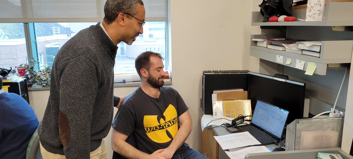 It was fun hosting UMN CSE Dean Andrew Alleyne @UMNAlleyne in the @DavidOddeLab this week.