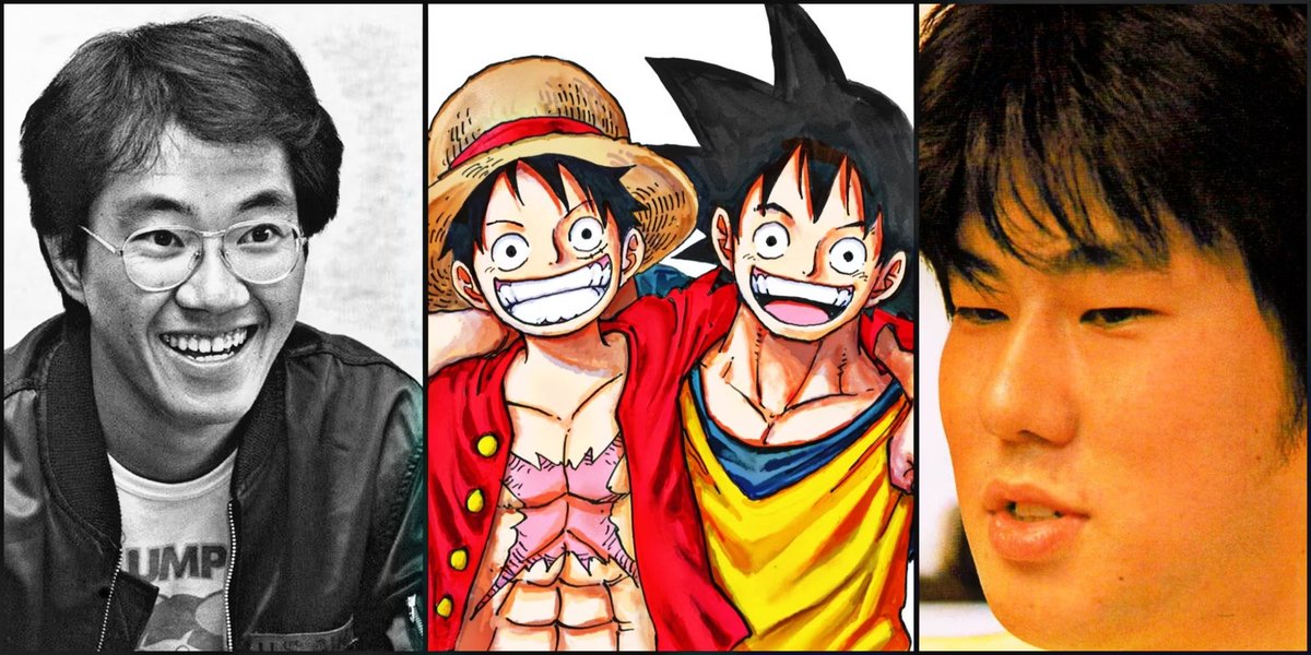 From Akira Toriyama to Eiichiro Oda : 'Oda kun. There's nothing else for me to say! My own child also reads One Piece really voraciously, too. So, I also read it... and I really understood why everyone was crazy about One Piece! So, just keep doing your best from now on!!' -…