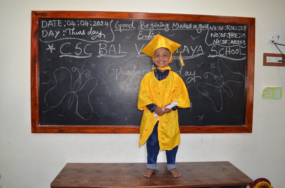 Graduation day in our CSC Bal Vidyalaya School, Devikapuram Tamilnadu ⁦<a href="/VivekKu00544358/">Vivek Kumar</a>⁩ ⁦<a href="/csc_south/">Vinod Kuriakose</a>⁩ ⁦<a href="/CSCegov_/">CSCeGov</a>⁩ ⁦<a href="/sanjaykrakesh/">Sanjay K Rakesh</a>⁩ ⁦<a href="/Csiva92633848/">Csiva</a>⁩