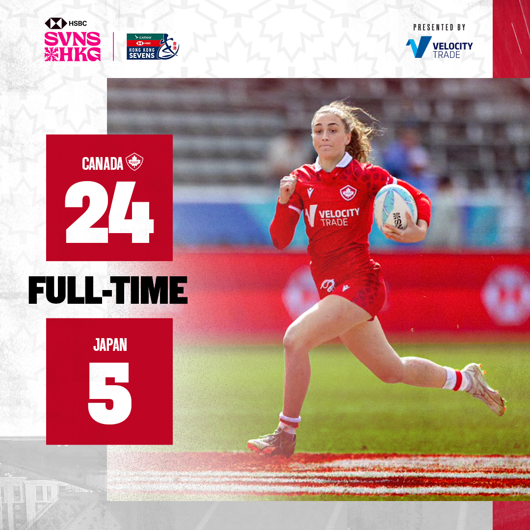 Kicking things off with a win! 🎉 Next for Canada’s Women’s Sevens Team 👉 Pool play match vs Spain ⏰ 10:34pm PT (Apr 4) / 1:34am ET (Apr 5) 📺 Watch LIVE on TSN+ #RugbyCA | #OneSquad | @OfficialHK7s