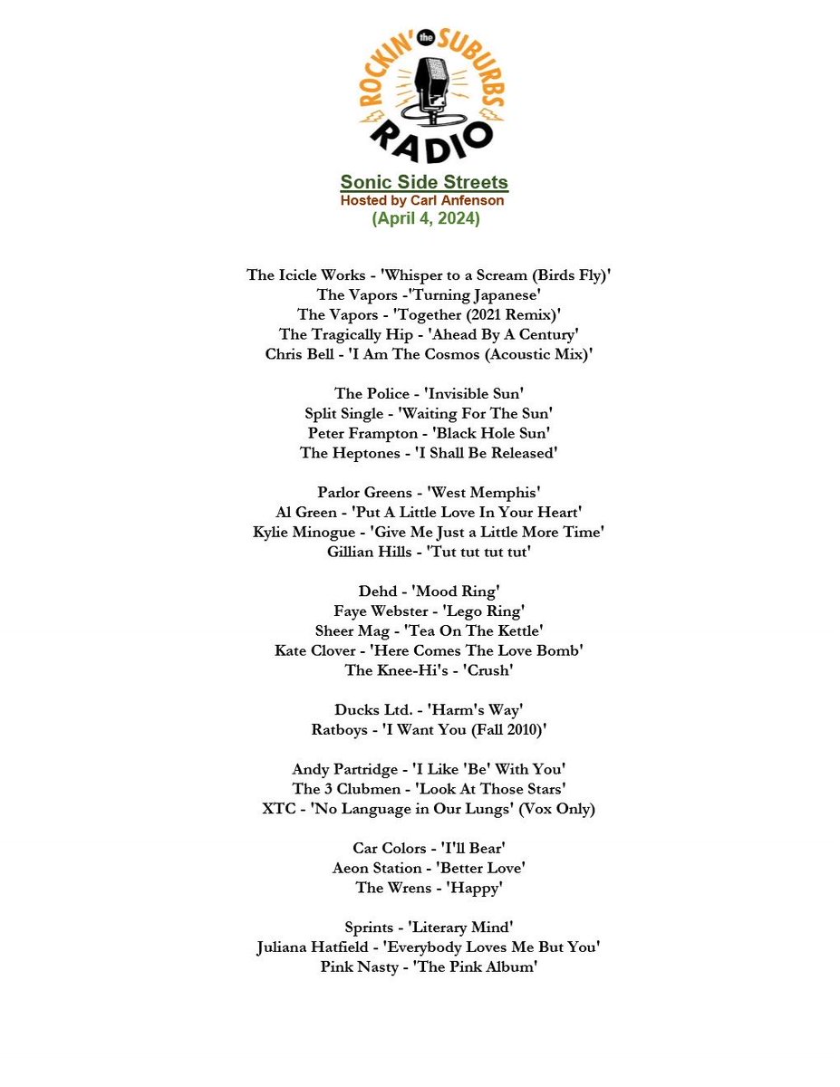 Got to play on suburbsradio.com today!   ⁦<a href="/SuburbsRadio/">Rockin' the Suburbs Radio</a>⁩ #internetradio Listen everyday!