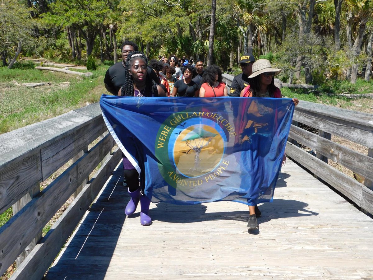 Queen Quet, Chieftess of the @GullahGeechee Nation leading 'Honoring our Ancestors Day' at the 2024 Coastal Cultures Conference. QueenQuet.com GullahGeecheeNation.com