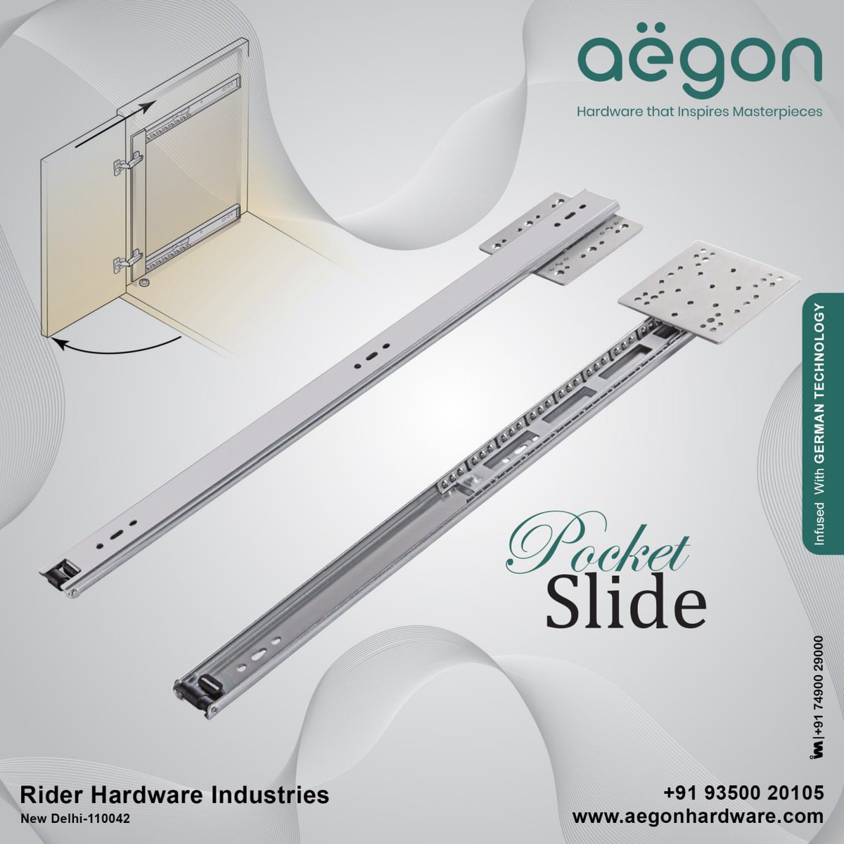 ibais_hardware's tweet photo. RIDER HARDWARE INDUSTRIES (NEW DELHI)

For enquiry via WhatsApp click:
https://t.co/BLTYiK6P4J

Mr. Arpit Jain - +91 93500 20105
Mr. Anil Jain - +91 98734 20105
#poketslider #telescopicslider #tandembox #hardwarefittingproducts #hardwareproductmanufacturers
.
@ibais_hardware https://t.co/kavpuwUDNt
