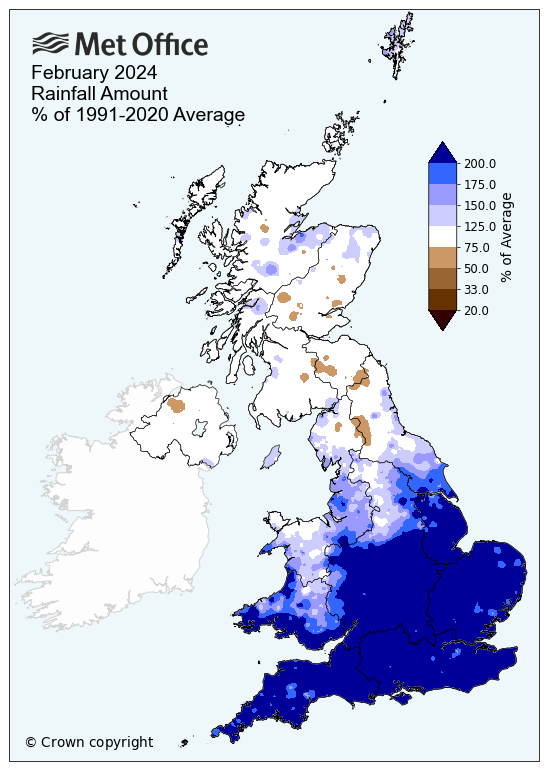 It's been an extremely wet winter in the UK. In fact, the UK is having its wettest 18 months in recorded history. 

Despite this, the headline two days ago was "UK at risk of summer water shortages and hosepipe bans" because the aging infrastructure isn't capturing the water.