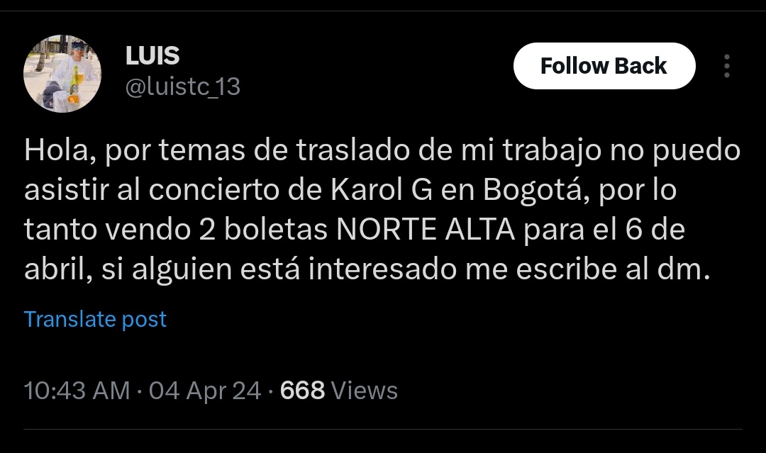 Helenamlrxx's tweet photo. No suelo hacer este tipo de post, pero este tipo es un estafador. @luistc_13, la pérdida no fue mucha pero igual que mal que alguien se lucre de esta manera. Por favor reportar este perfil y a este número +57+57 323 3054007 https://t.co/uhCR1y385l