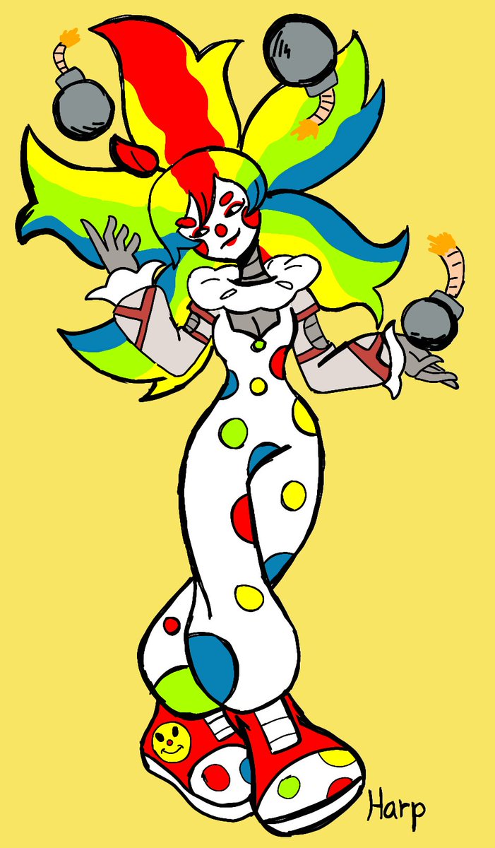 HarpDoesArt's tweet photo. 🤖🤡 💣 

#art #oc https://t.co/VuZSZiaTnb