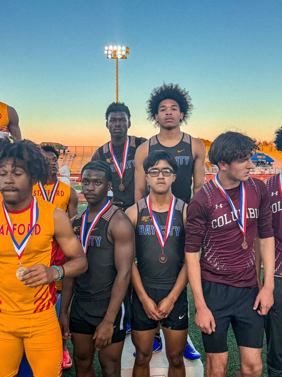 Congratulations to our Boys Track Team who placed 2nd at the District Track Meet and are headed to Area next week! #BFND