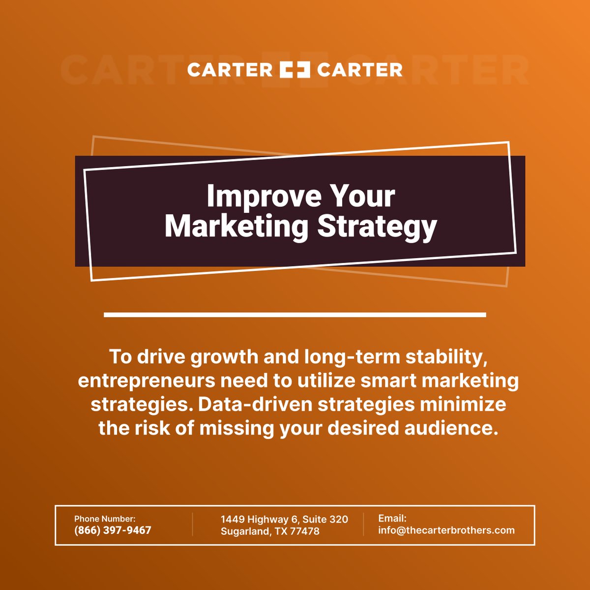 theTwinCarters's tweet photo. Entrepreneurs need to conduct thorough market research and ongoing performance analysis to ensure their marketing investments generate a solid return on investment. 

#MarketingStrategy #BusinessGrowth #BusinessConsulting https://t.co/dOWeC5P4hl