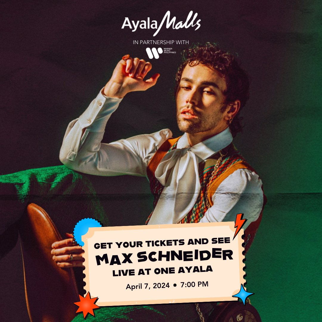 Get ready to turn up the volume, because @maxmusic is just around the corner! 🤩✨ Catch MAX Live in Manila Concert at the Level 2 Concourse, One Ayala, on April 7 at 7PM! Find out the full mechanics here: ayalamalls.com/.../whats-on/m… #AyalaMalls #OneAyala #MAX