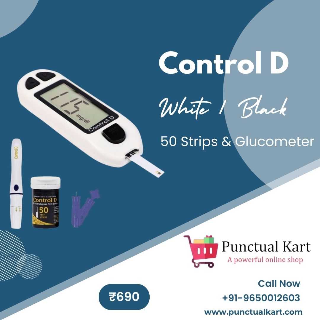 PunctualKart's tweet image. Keep your health in check with Control D🩸 Buy Control D White Black 50 Strips &amp;amp; Glucometer from Punctual Kart @ Rs. 690 Only! Hurry, grab yours now! Don&apos;t miss out on this amazing deal. Stay healthy, stay in control #Health #Diabetes #ControlD Buy Now: bit.ly/3J6Qxmp