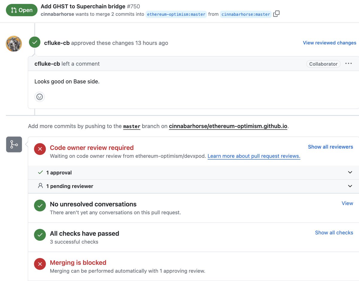 We're just one approval away from getting $GHST listed on the official Base bridge 👀

Based ghosts szn kicking off soon 🔵👻🔵