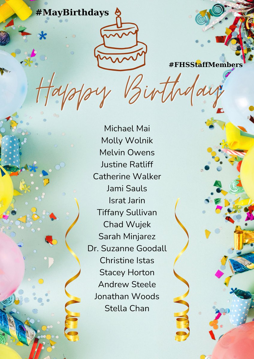 We wish you a very happy birthday!