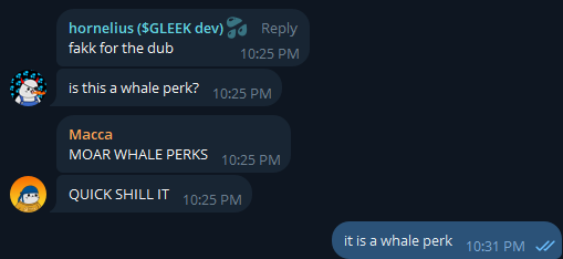 fakksolana's tweet photo. @CMaccaa7 @GleekOnSolana $GLEEK whales get some special treatment as well, some big things, some not, but more than you'd get just staring at twitter 😎💦 https://t.co/2Q4BVysScS