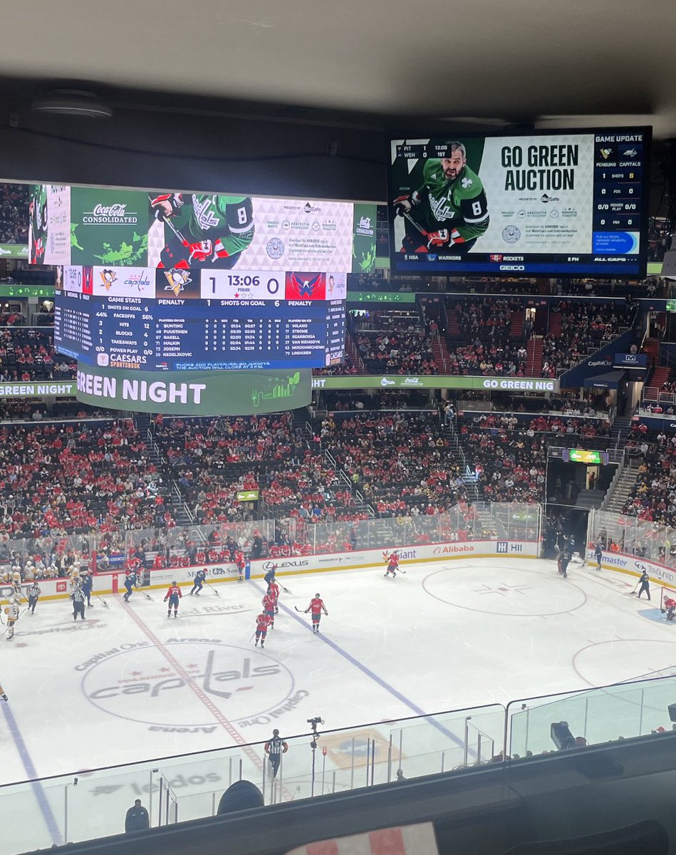 Had a great time hanging out with our sustainability partners tonight. @CokeCCBCC @Capitals Also check out the Caps Go Green Auction WashCaps.com/GoGreenAuction Proceeds go to some very worthy causes