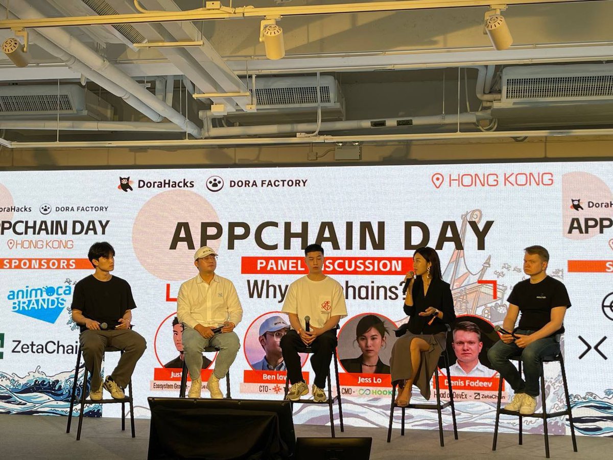 #NewEraofHOOKED

A fruitful day at @AppChainDay panel centered on #appchains with leading co-educators @injective, @Tabichain, @zetablockchain.

🚀In line with our mission to empower global Web3 mastery, we pioneer innovative solutions for a scalable ecosystem in the broader Web3…