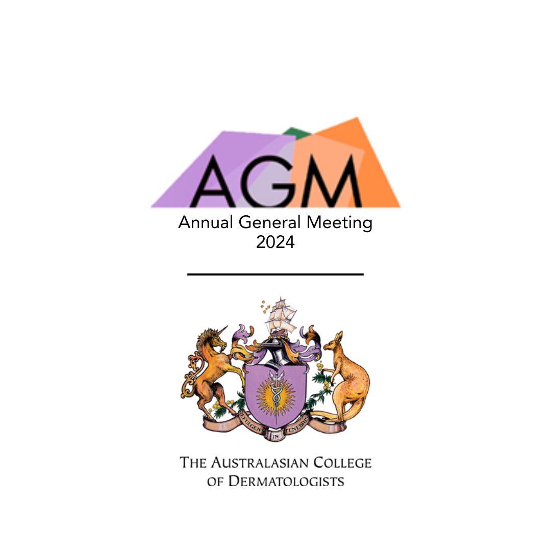 The Australasian College of Dermatologists Annual General Meeting for 2024 will be hosted via Zoom on 22 May 2024. Please keep this date in your calendar and we will share further information in the coming weeks.