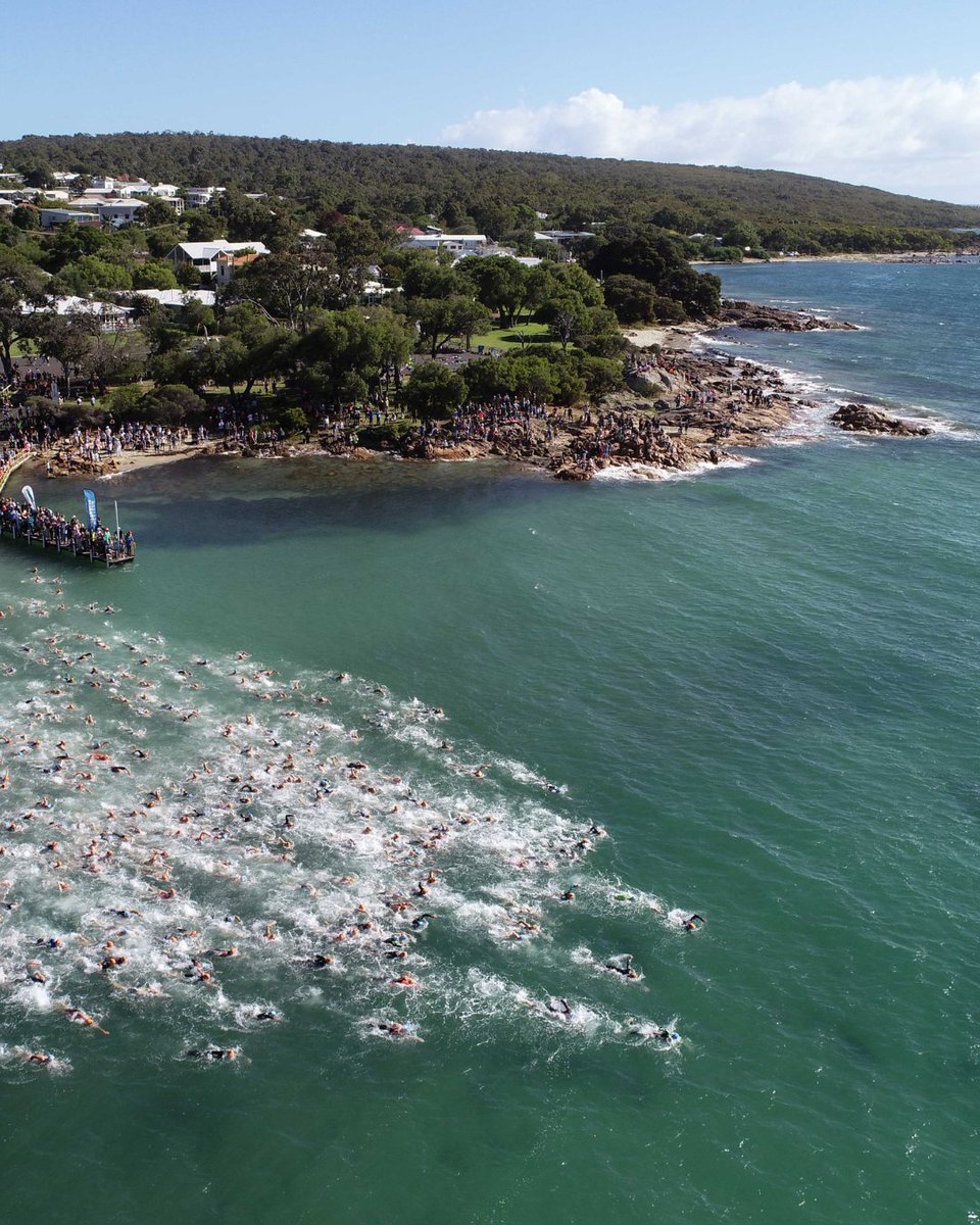 Summoning warriors to @MargaretRiverRegion… XTERRA Dunsborough returns to #AustraliasSouthWest on 20 April. Swim iridescent water, bike along wildflowers & run breathtaking coastline on Wadandi Country🏊 A triathlon paradise #WAtheDreamState Get dreaming: bit.ly/3P9p6vI