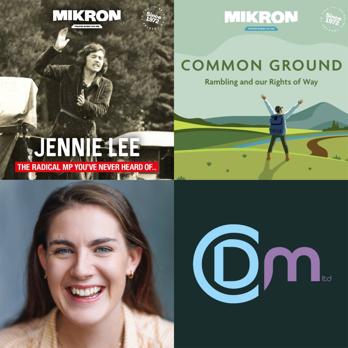 Break a leg to client GEORGINA LILEY (@GeorginaLiley) who opens in Mikron Theatre Company's 2024 UK Tour of plays Jennie Lee and Common Ground. Georgina will be touring the plays in rep until 19 October. @mikrontheatre