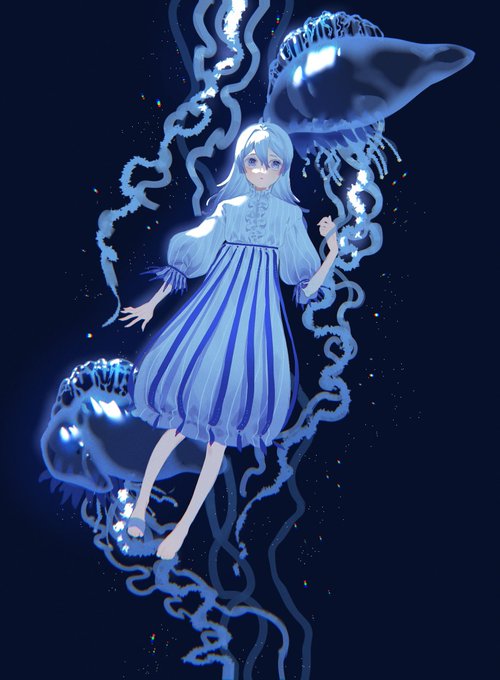 「1girl jellyfish」 illustration images(Latest)