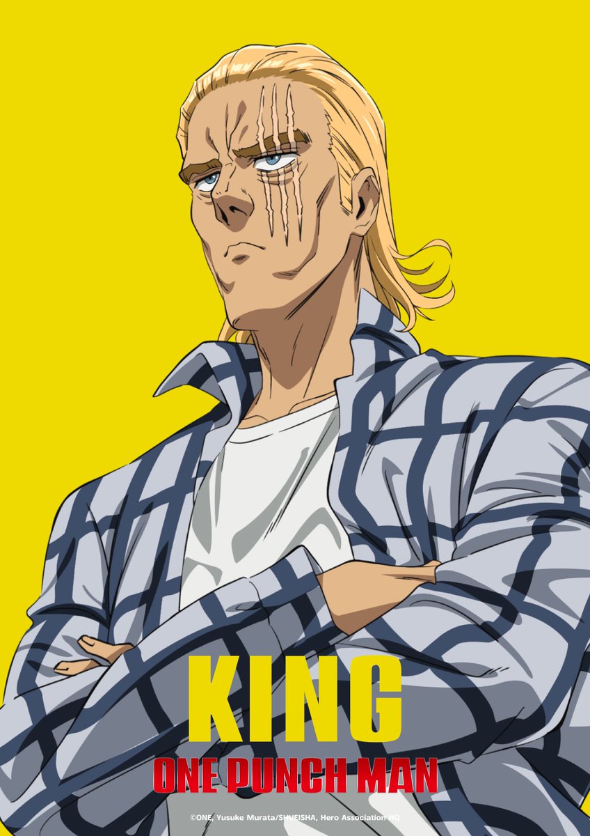 animetv_jp's tweet photo. 【Hero Visual】
One-Punch Man Season 3

Character: King

(Animation Production: J.C STAFF)

✨More: https://t.co/2eMfA87QcX https://t.co/NKIeGusOqf