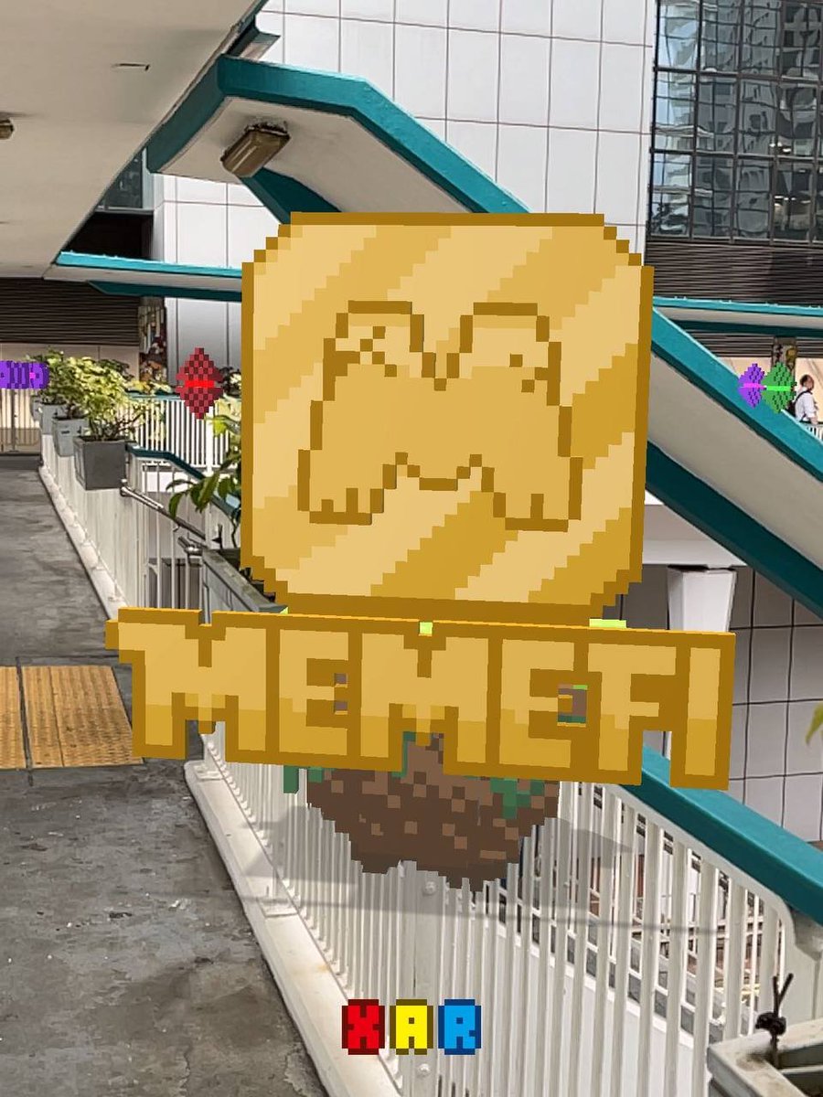 If you are in Hong Kong today, visit the #XARCityDrop event and take a photo with MemeFi AR

You may also tweet these photos and tag @XAR_Labs , can join their photo contest ;)