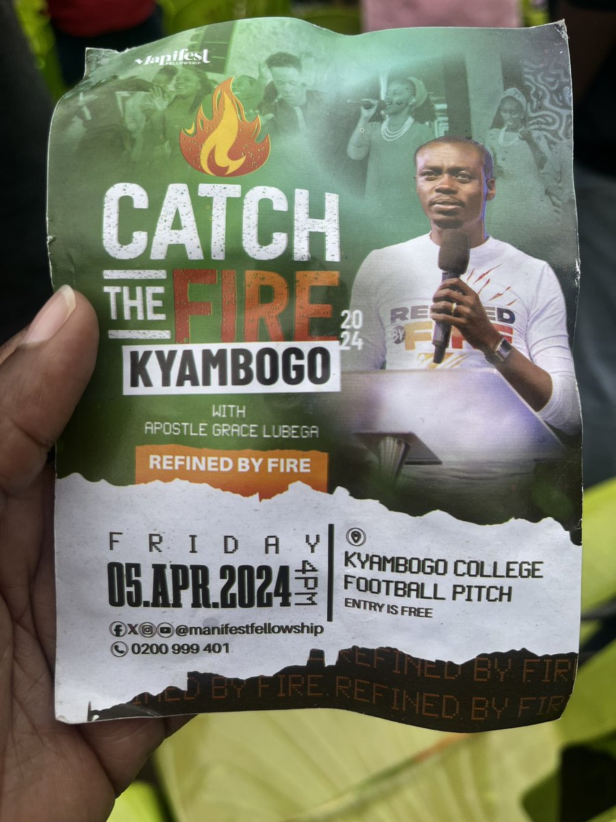 Come let’s catch the fire this evening! #Phaneroo #CatchTheFire2024