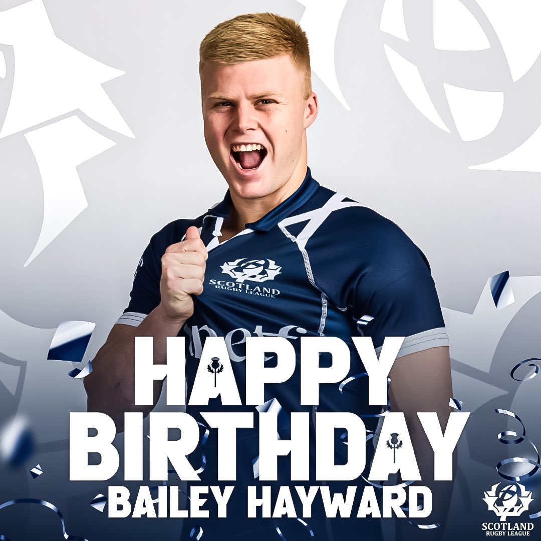 Happy Birthday to Braveheart #️⃣2️⃣0️⃣6️⃣, Bailey Hayward, who turns 23 today! 🎂 Have a great day Bailey! 🥳 #ScotlandRugbyLeague #BraveheartBirthdays #Bravehearts