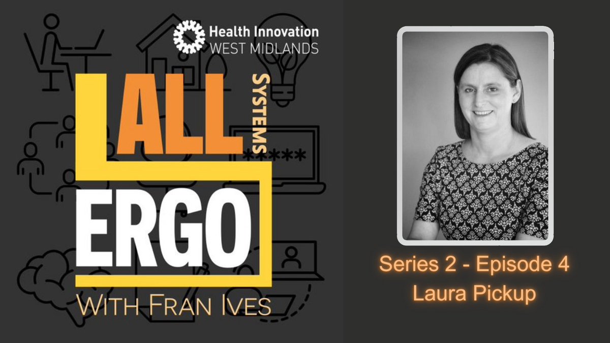 Did anyone guess that the 4th guest is the brilliant @Laurapickup1?! 🥳 Listen to her journey from healthcare to rail and back to healthcare again. @HealthInnovWM #humanfactors #ergonomics #allsystemsergo open.spotify.com/episode/2JBkjy…