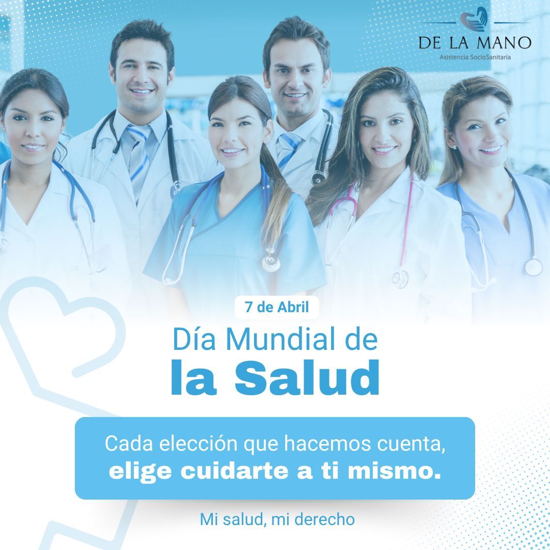 El próximo día 7 celebramos el día mundial de la salud. Este año el lema es mi salud, mi derecho. Recuerda que cada elección que hacemos cuenta, elige cuidarte a ti mismo. #PorUnMundoMasJusto #DiaMundialdelaSalud #UnFuturoMásSaludable #WorldHealthDay