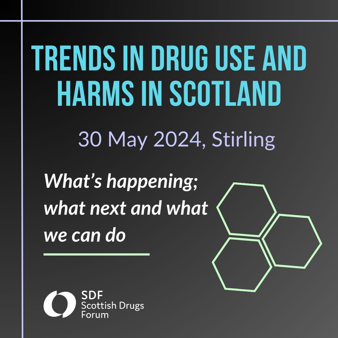 📣 Booking is now open for our next in person event! Trends in drug use and harms in Scotland - What’s happening; what next and what we can do 📅 Thursday 30th May 📍 Stirling buff.ly/43JAd4C