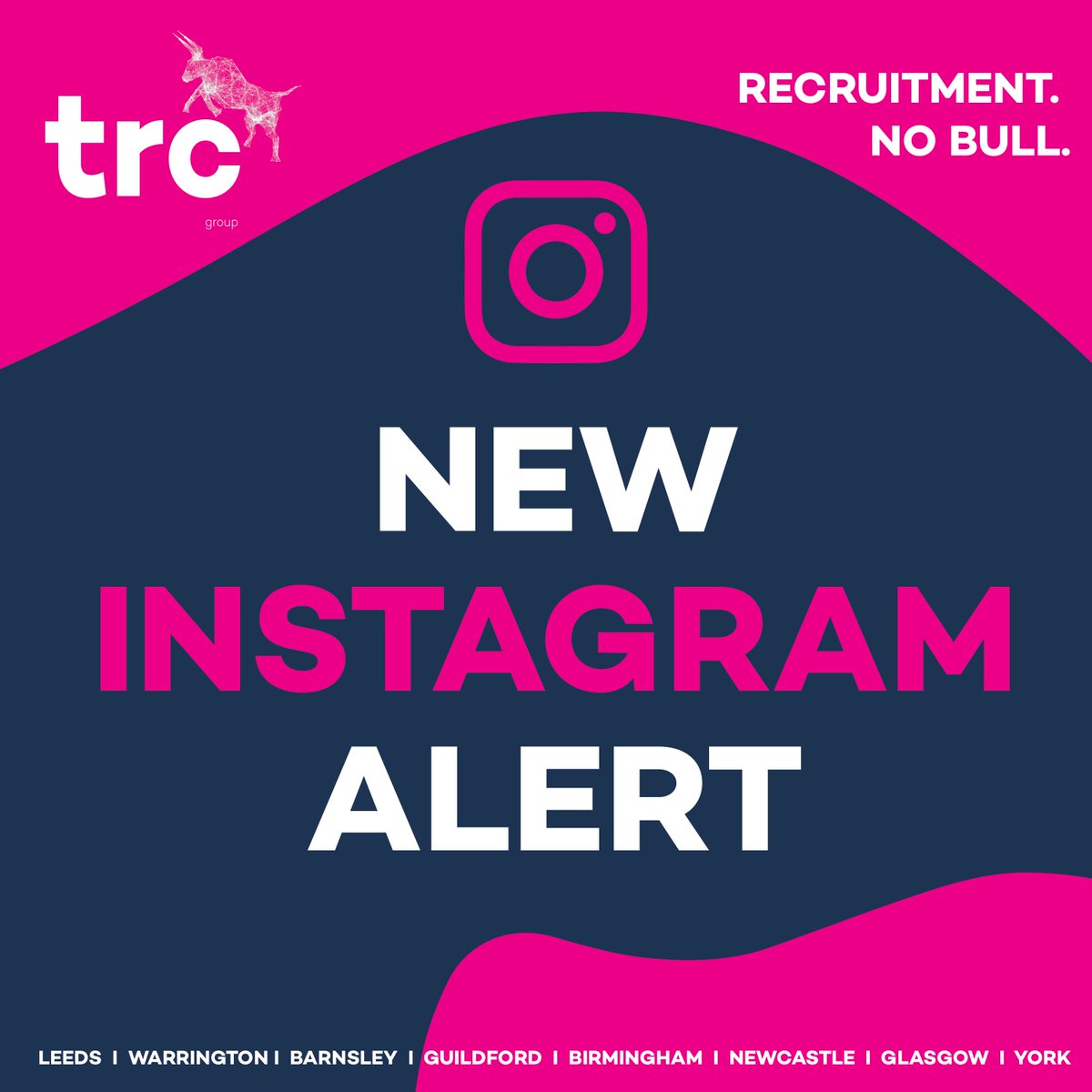 ❗NEW INSTAGRAM ALERT ❗ We've changed our Instagram accounts. Give us a follow @therecruitmentcrowd.12 😁 #therecruitmentcrowd #newinstagram #nobull #newbegining