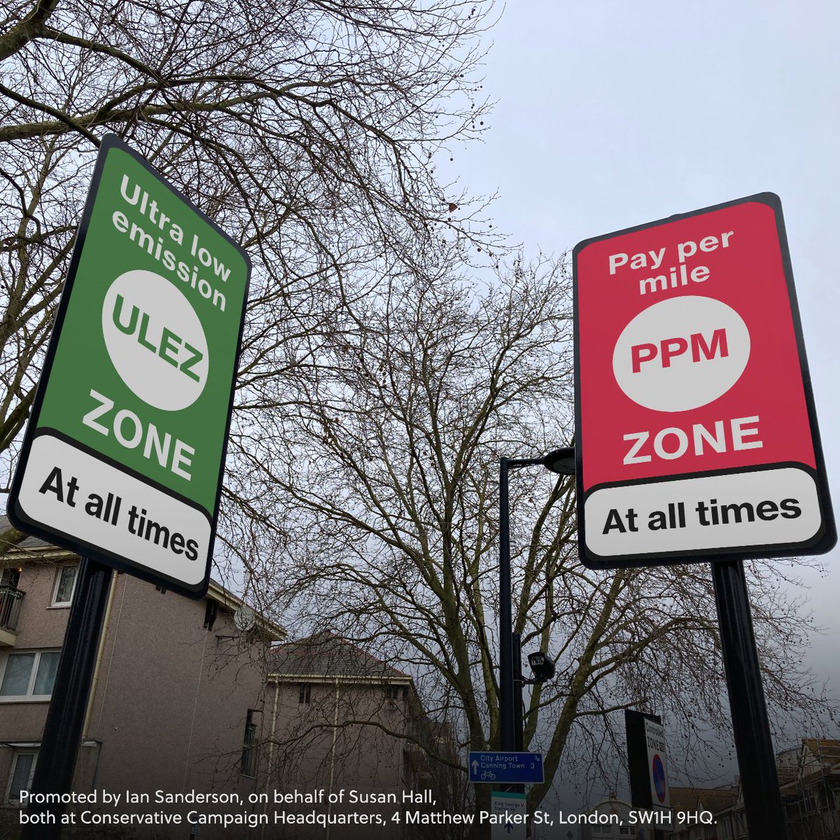 Don’t want to see this on every street corner? Stop Sadiq Khan’s pay-per-mile plans. Vote for change.