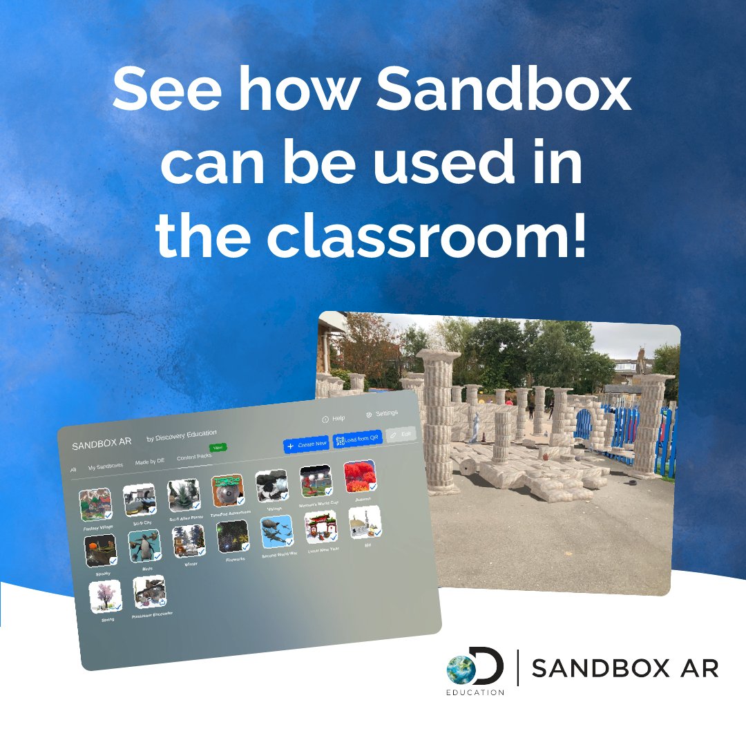 Did you know we regularly run FREE webinars about our products? 💡Check out our latest webinar recording on how to use Sandbox AR in the classroom with Phil & Hannah – the brains behind our immersive content! 😮 👉 discoveryeducation.co.uk/success-webina… #AR #SandboxAR #immersivelearning