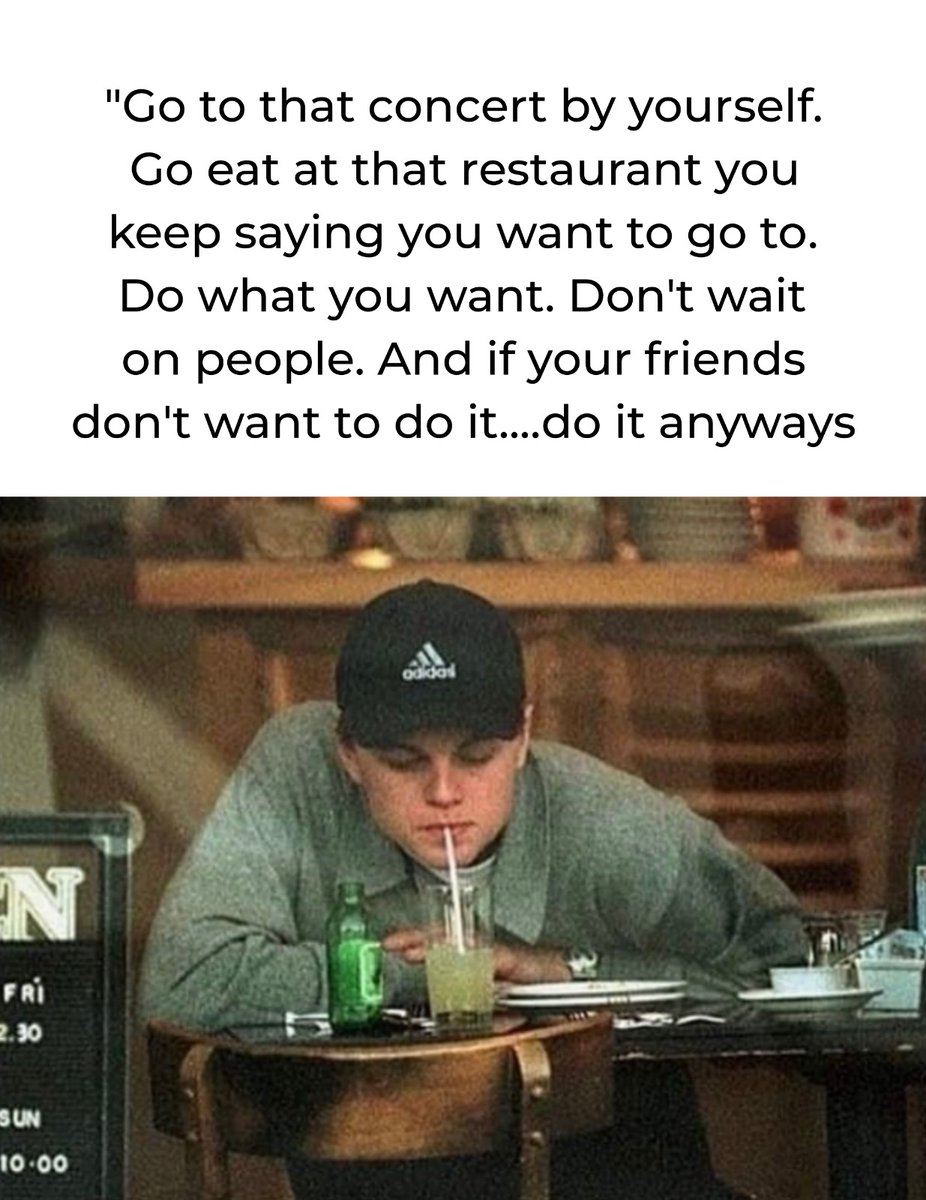 Don't wait on people!