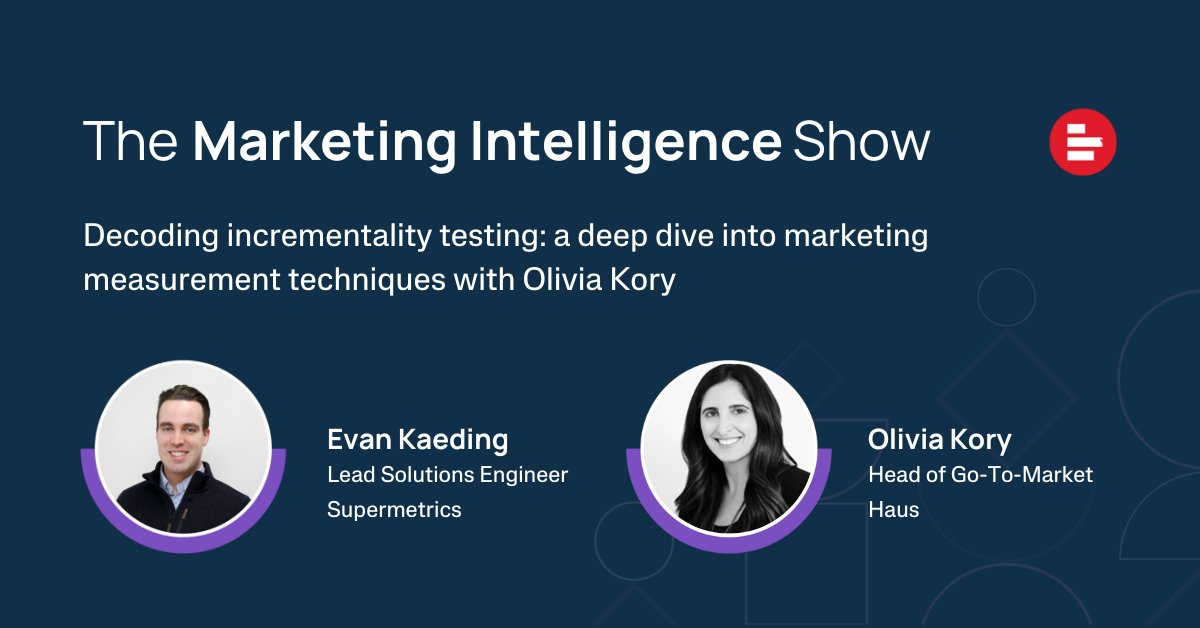 Need help measuring what drives results in your marketing? On The Marketing Intelligence show, Olivia unveils the power of incrementality testing: a data-driven approach going beyond clicks, and shows you what REALLY moves the needle. Listen now! 🔗 bit.ly/4cX64Dl