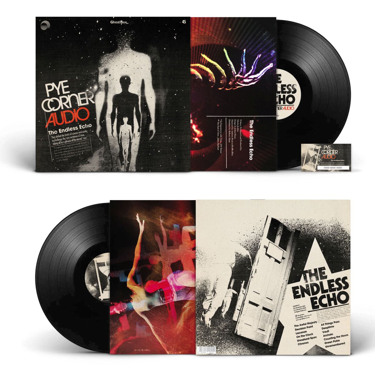 Today’s the day! The Endless Echo is out now on CD and all streaming platforms. Vinyl has been delayed slightly (it’s not a delay it’s an echo.) Many thanks to @jimjupp and @julianghouse at @ghostboxrecords for all their help and hard work. 
#LP #pyecorneraudio #music