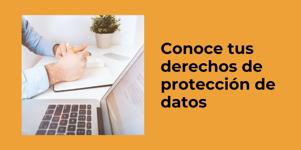 ¿Sabes cuáles son tus derechos de #proteccióndedatos? ℹ️Información 🔎Acceso ✍🏼Rectificación ❎Oposición ❌Supresión (‘derecho al olvido’) ✋🏼Limitación del tratamiento 🔄Portabilidad aepd.es/derechos-y-deb…