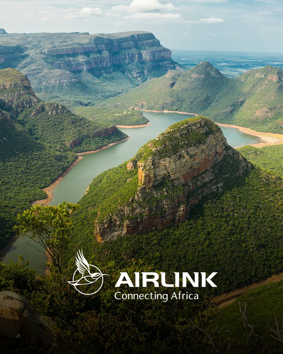 Discover the majesty of Blyde River Canyon with Airlink. Fly to Hoedspruit for an unforgettable adventure. Experience the beauty of Mpumalanga, book now at: bit.ly/49vdnih #Hoedspruit #Airlink #FlyAirlink #FlyTheLink #Skybucks