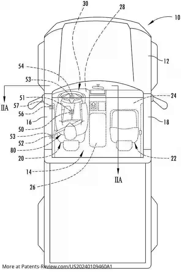 PatentPulse's tweet photo. Discover #Ford's latest innovation in comfort: A vehicle with seats that adjust ergonomically to your body! Using dual imaging systems, it customizes your seating for ultimate comfort. Say goodbye to awkward rides! 🚗💺 #Innovation #ComfortDriving #FordTech #US20240109460A1 https://t.co/nr7oDCrjs7