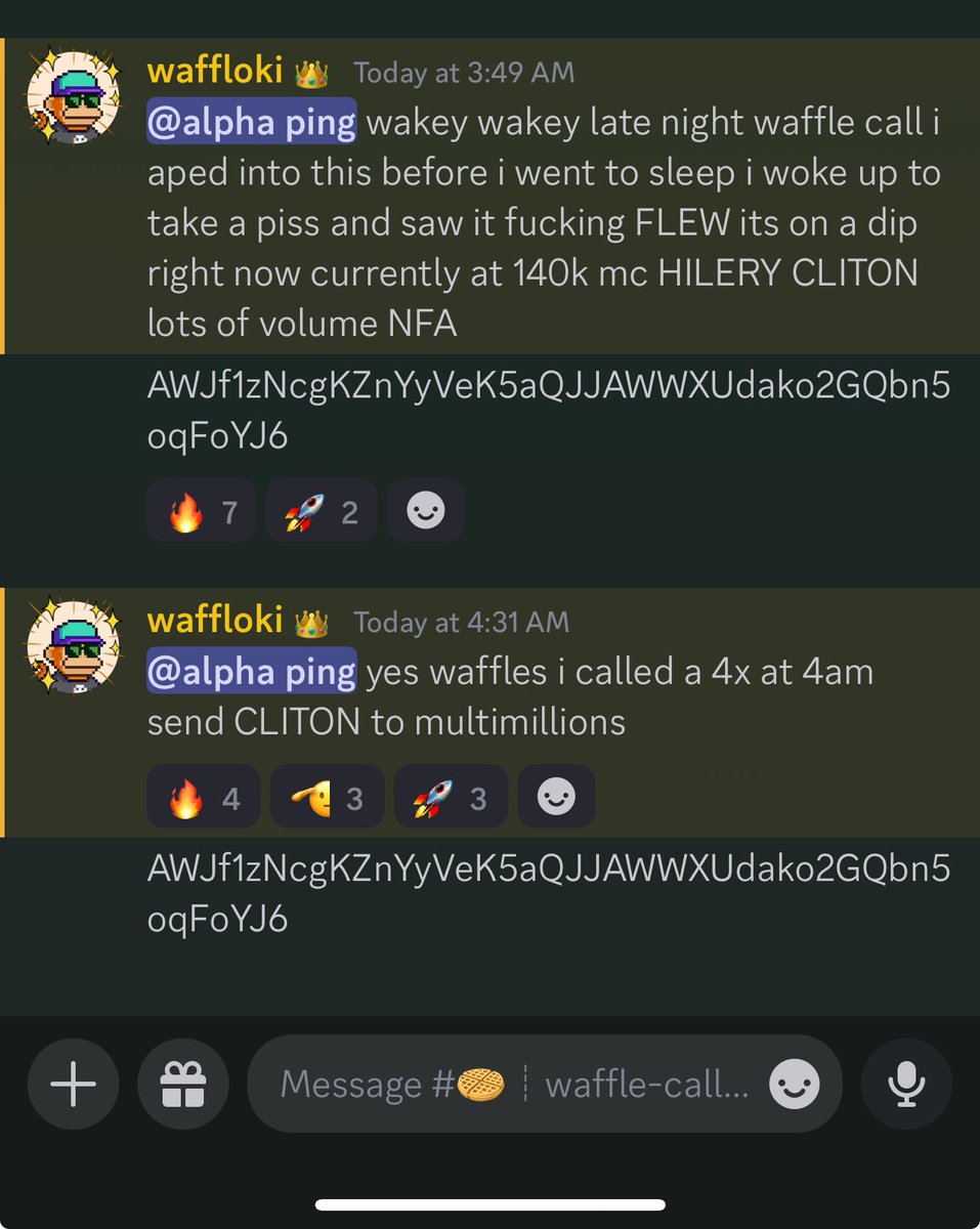 When the waffle calls you pick up that goddamn phone ☎️