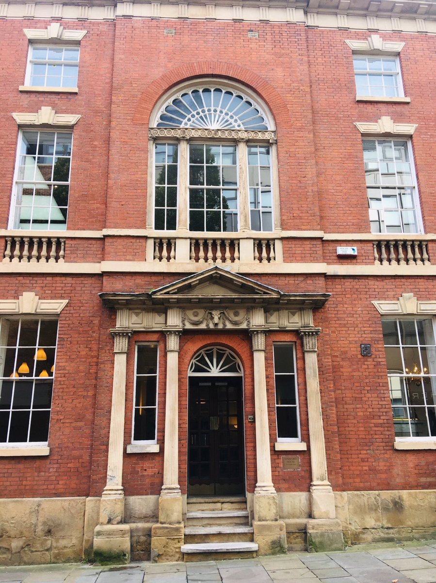 Stanford House, Castle Gate. Great doorway, animal skull and fanlight window. What more could you want?#Nottingham #architecture