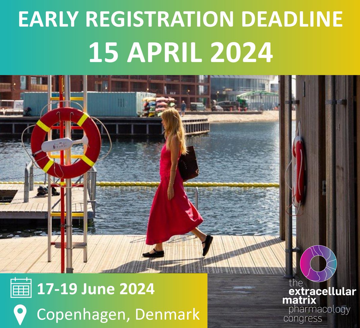 The Extracellular Matrix Pharmacology Congress (@ecmcongress) on Twitter photo 🔊 EARLY REGISTRATION DEADLINE: 15 APRIL 🔊
#ECM2024 is fast approaching, and we invite you to register today: ecm-congress.org/registration/
<a href="/IntSocMatBio/">ISMB</a> <a href="/amsocmatbio/">ASMB</a> <a href="/DSMB_dk/">DSMB</a> <a href="/BSMB1/">BSMB</a> <a href="/FinnSocMatBio/">FinnSocMatBio</a> <a href="/SFBMEc/">SFBMEc</a> <a href="/Matrixbiologie/">DGMB</a> <a href="/MBIreland/">Matrix Biology IRL</a> @MatrixBioANZ <a href="/SwissMatrixBio/">🇨🇭 Swiss Society for Matrix Biology</a> 🔊 EARLY REGISTRATION DEADLINE: 15 APRIL 🔊
#ECM2024 is fast approaching, and we invite you to register today: ecm-congress.org/registration/
<a href="/IntSocMatBio/">ISMB</a> <a href="/amsocmatbio/">ASMB</a> <a href="/DSMB_dk/">DSMB</a> <a href="/BSMB1/">BSMB</a> <a href="/FinnSocMatBio/">FinnSocMatBio</a> <a href="/SFBMEc/">SFBMEc</a> <a href="/Matrixbiologie/">DGMB</a> <a href="/MBIreland/">Matrix Biology IRL</a> @MatrixBioANZ <a href="/SwissMatrixBio/">🇨🇭 Swiss Society for Matrix Biology</a>