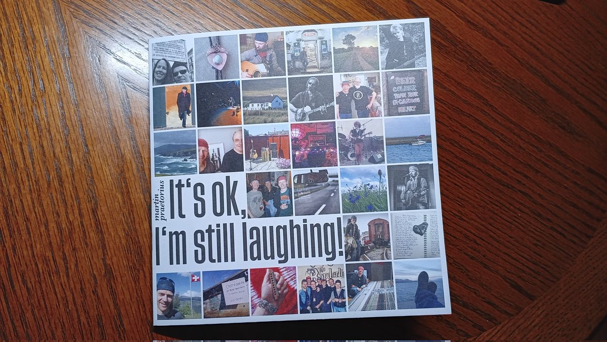 My new album 'It's ok, I'm still laughing!' is it out today. No CDs, but a beautiful, 28-page booklet the size of a 7'vinyl. Check it out: martinpraetorius.bandcamp.com/album/its-ok-i…