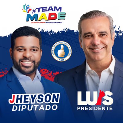 Voten 1
por todos los lados 
<a href="/luisabinader/">Luis Abinader</a> y <a href="/JheysonGC/">Jheyson Garcia Castillo</a>