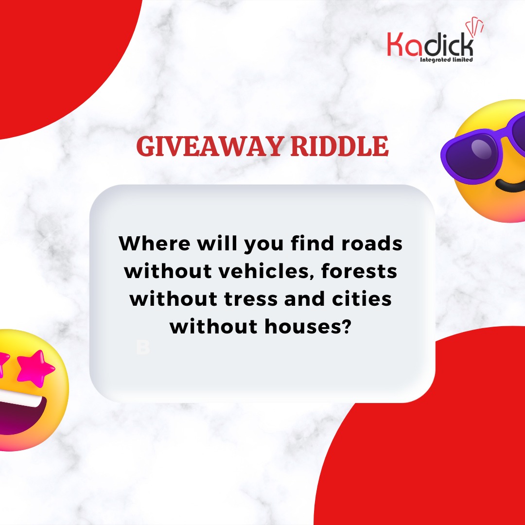 It's Giveaway Time!!🥳🎉💓. Can you answer this Riddle?
Drop your answer in the comment section and stand a chance of winning FREE Airtime.

#riddleoftheday #riddle #brainteaser #funtime #tgif #goodvibes #kadick #kadickintegrated #fintech #fintechcompany