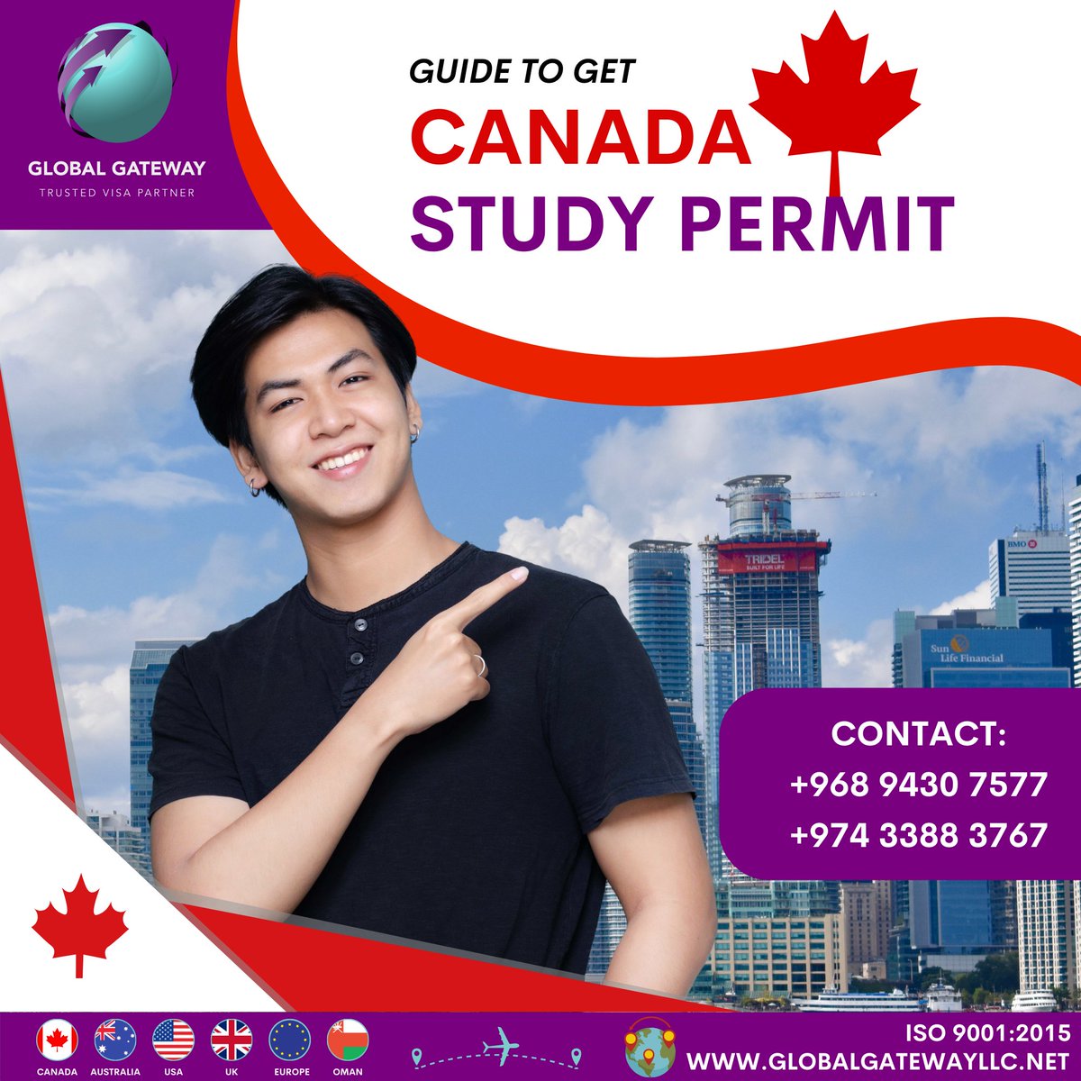 Unlock Your Future: The Complete Guide to Obtaining a Canada Study Permit!

𝑨𝒑𝒑𝒍𝒚 𝑵𝒐𝒘! 📦💼✨
info@globalgatewayllc.net

#GlobalGateway #MigrateAbroad #Visa #PR #Work #Immigration #AustraliaMigration #OpportunityAwaits #DownUnderDreams #Discount #ExploreAndDiscover