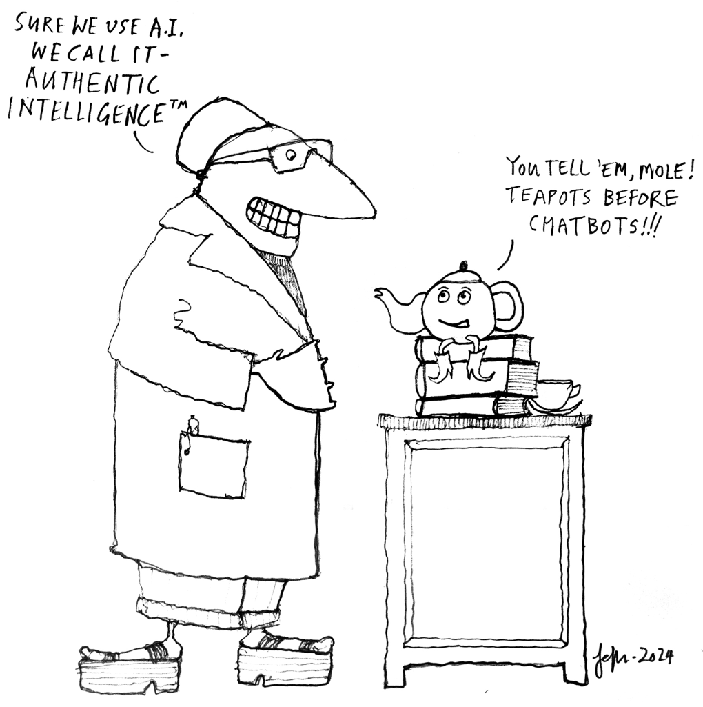 J_Cell_Sci's tweet photo. Mole delves into the AI realm in biomed research! Unexpected finds, data dilemmas - what's next? Are we mere data drones or curious explorers? Stay tuned! #AI #BiomedResearch
https://t.co/t44S8VcC2h
*Tweet (mostly) courtesy of ChatGPT https://t.co/Tox5oROaAm