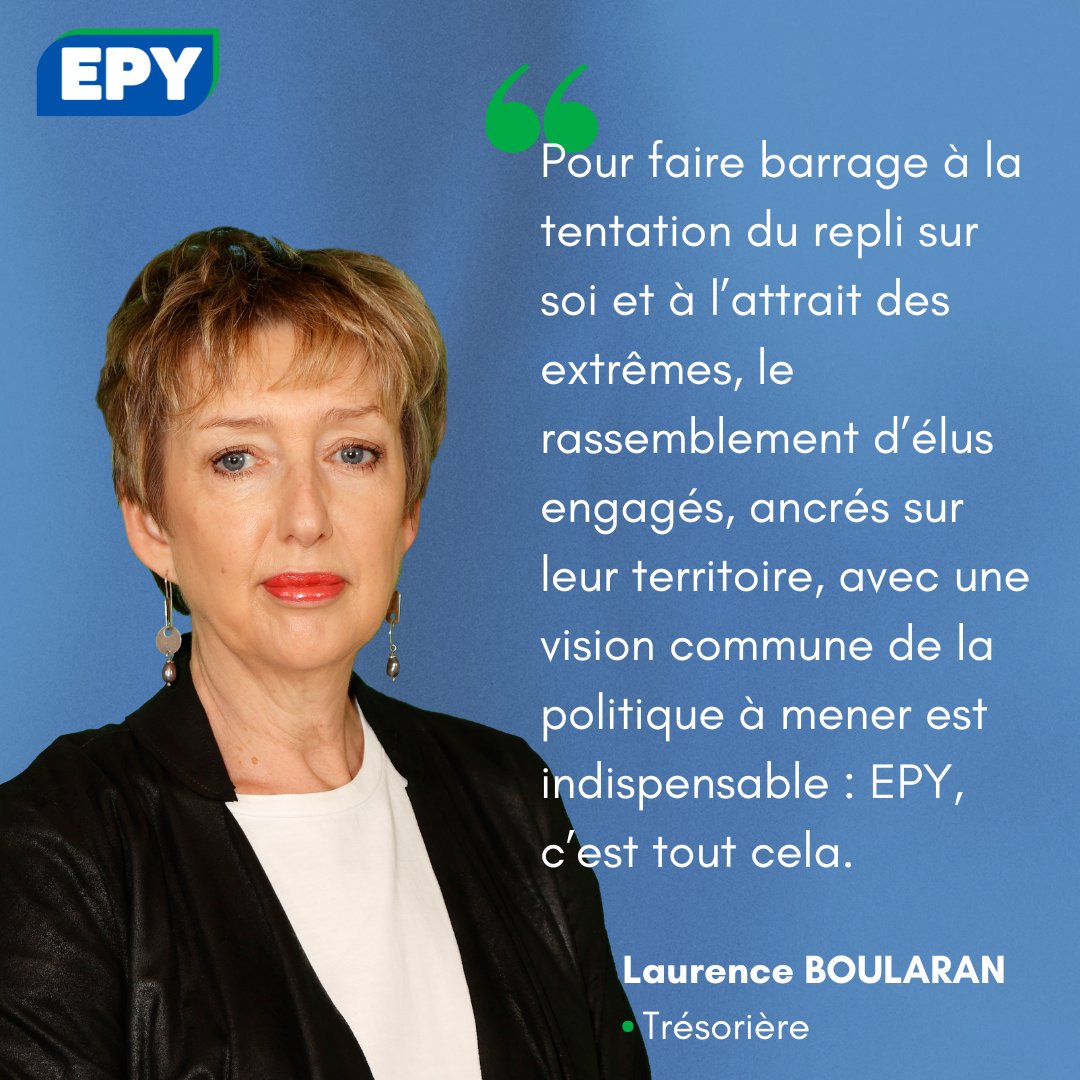 🔵 Laurence Boularan, Trésorière <a href="/PartiEPY78/">Ensemble Pour les Yvelines</a>

➡️ #Municipales2026