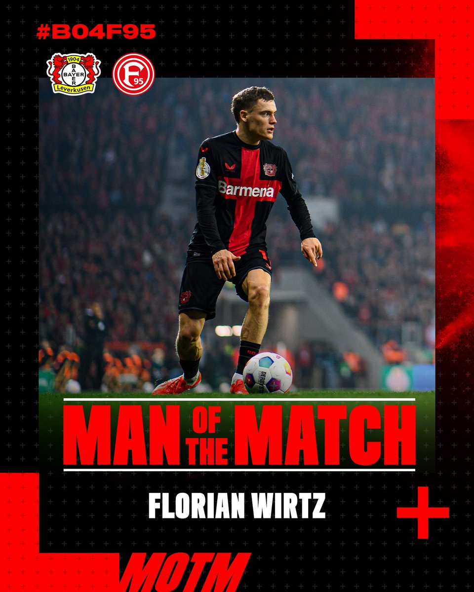 bayer04_en's tweet photo. Another star showing from Flo in #B04F95! ๐
#Wirtz #ForOurDream | #Bayer04 #Werkself https://t.co/EAQGh5tRcr